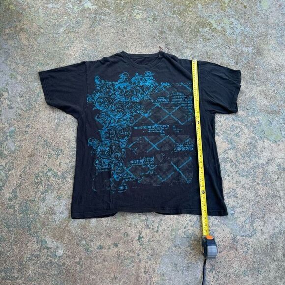 Affliction Style Thrashed Y2K Shirt - Picture 1 of 5